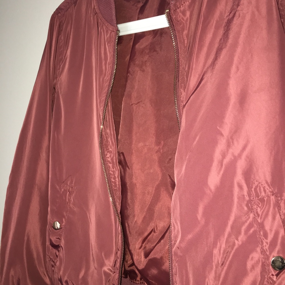 Maroon Bomber Jacket